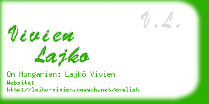 vivien lajko business card